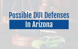 Arrested for driving under the influence in Arizona